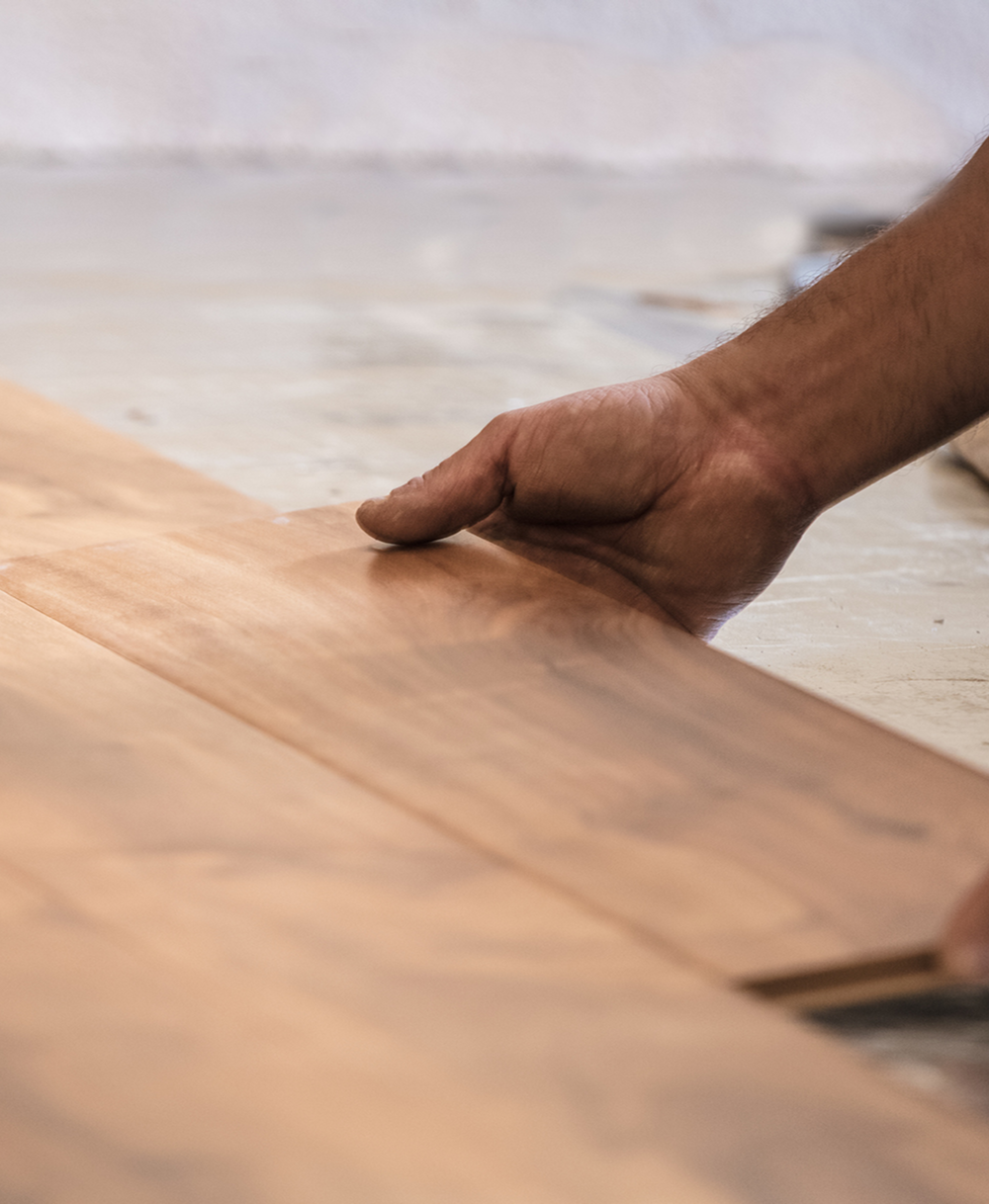 Installing hardwood flooring